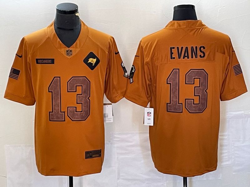 Men Tampa Bay Buccaneers #13 Evans brown Nike 2023 Salute To Service Limited NFL Jersey->tampa bay buccaneers->NFL Jersey